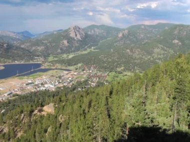 Estes Park Mountain Valley From a High Angle